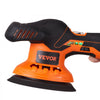 VEVOR Cordless Buffer Polisher, with 2PCS 12V 4.0Ah Lithium Batteries, 6-inch Cordless Car Buffer Polisher Waxer 6 Variable Speed 5200RPM, 4 Polishing Pads for Car Detailing, Sanding, Polishing, Waxin