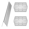 VEVOR Flavorizer Bars and Heat Deflectors, 17 inch Grill Replacement Part, for Weber Genesis 300 Series Grills, Including E310 E320 E330 S310 S320 S330, Stainless Steel Thicker Heat Plate, 7 Pack