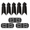 VEVOR Flavorizer Bars and Heat Deflectors, 17 in Grill Replacement Part, for Weber Genesis ll 310 315 335 340, E/S 325s, ES/SX 325s, E/S 335, EX/SX/EPX-335 Grills, Porcelain-enameled Steel, 8 Pack
