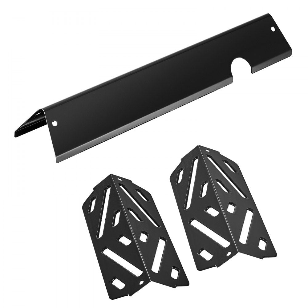 VEVOR Flavorizer Bars and Heat Deflectors, 17 in Grill Replacement Part, for Weber Genesis ll 310 315 335 340, E/S 325s, ES/SX 325s, E/S 335, EX/SX/EPX-335 Grills, Porcelain-enameled Steel, 8 Pack