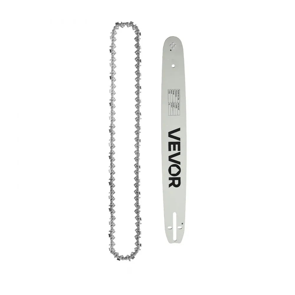 VEVOR Bar & Chainsaw Chain Combo 18" .325" Pitch .058" Gauge 72 Drive Links, Fits VEVOR CN-52G / CN-58G / CN-62G Gas Chainsaw, Alloy Steel, Replacement Guide Bar & Saw Chain with Sharp Cutter Teeth