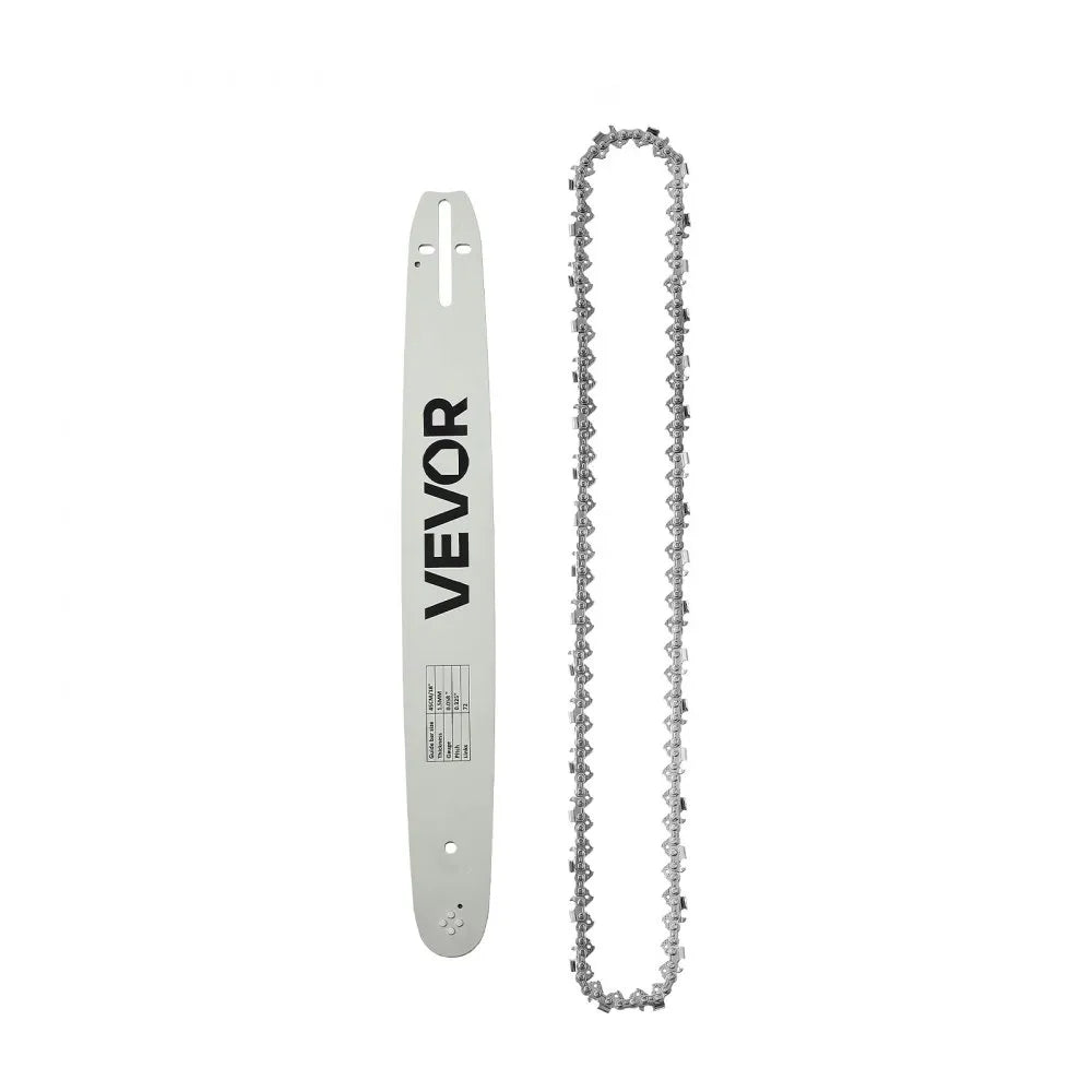VEVOR Bar & Chainsaw Chain Combo 18" .325" Pitch .058" Gauge 72 Drive Links, Fits VEVOR CN-52G / CN-58G / CN-62G Gas Chainsaw, Alloy Steel, Replacement Guide Bar & Saw Chain with Sharp Cutter Teeth
