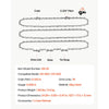 VEVOR Chainsaw Chain 3 Pack 20 Inch 0.325" Pitch 0.058" Gauge 76 Drive Link, Fits VEVOR CN-58G / CN-62G Gas Chainsaw, Forged Alloy Steel, Replacement Saw Chains with Sharp Cutter Teeth & Tie Straps