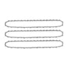 VEVOR Chainsaw Chain 3 Pack 20 Inch 0.325" Pitch 0.058" Gauge 76 Drive Link, Fits VEVOR CN-58G / CN-62G Gas Chainsaw, Forged Alloy Steel, Replacement Saw Chains with Sharp Cutter Teeth & Tie Straps