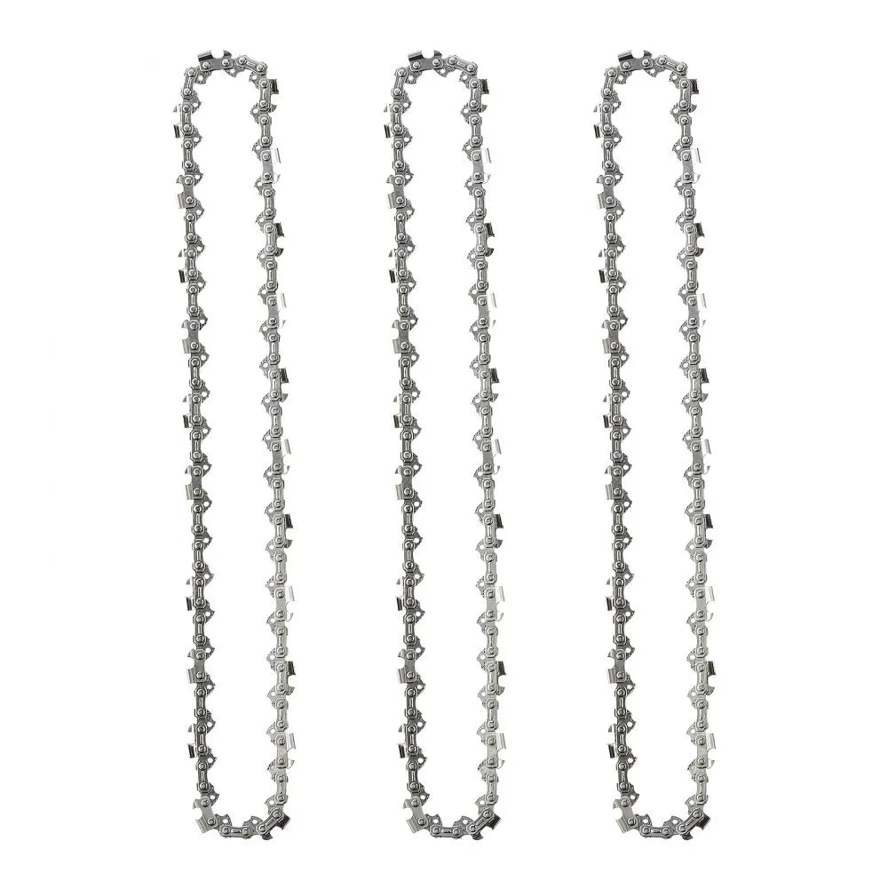 VEVOR Chainsaw Chain 3 Pack 12 Inch 3/8" Pitch 3/8" Gauge 45 Drive Links, Fits VEVOR CN-25 Gas Chainsaw, Forged Alloy Steel, Replacement Saw Chains with Sharp Cutter Teeth & Wear-Resistant Tie Straps