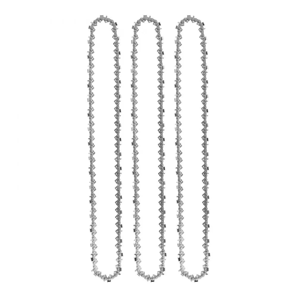 VEVOR Chainsaw Chain 3 Pack 18 Inch 0.325" Pitch 0.058" Gauge 72 Drive Link, Fits VEVOR CN-52G Gas Chainsaw, Forged Alloy Steel, Replacement Saw Chain with Sharp Cutter Teeth, Wear-Resistant Tie Strap