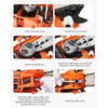VEVOR Gas Chainsaw, 25.4CC 12" 1.2HP, Gasoline Powered Chain Saw, Handheld Cordless Petrol Chainsaws for Tree Wood Branch Cutting, Tree Trimming, Land Clearing, Farm Garden Ranch Forest Cutting Use