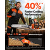 VEVOR Gas Powered Chainsaw 18 & 20 Inch 58CC 3.22HP 2 Stroke Engine Saw, for Wood Cutting, Tree Trimming & Land Clearing, Throttle-Synced Choke, Power Chain Saw with Non-Slip Handle & Dual Tanks