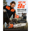 VEVOR Gas Powered Chainsaw 18 & 20 Inch 58CC 3.22HP 2 Stroke Engine Saw, for Wood Cutting, Tree Trimming & Land Clearing, Throttle-Synced Choke, Power Chain Saw with Non-Slip Handle & Dual Tanks