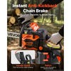 VEVOR Gas Powered Chainsaw 18 Inch 52CC 2.55HP 2 Stroke Engine Gas Chainsaw, for Wood Cutting, Tree Trimming & Land Clearing, Throttle-Synced Choke, Power Chain Saw with Non-Slip Handle & Dual Tanks
