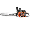 VEVOR Gas Powered Chainsaw 18 Inch 52CC 2.55HP 2 Stroke Engine Gas Chainsaw, for Wood Cutting, Tree Trimming & Land Clearing, Throttle-Synced Choke, Power Chain Saw with Non-Slip Handle & Dual Tanks