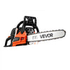 VEVOR Gas Powered Chainsaw 18 Inch 52CC 2.55HP 2 Stroke Engine Gas Chainsaw, for Wood Cutting, Tree Trimming & Land Clearing, Throttle-Synced Choke, Power Chain Saw with Non-Slip Handle & Dual Tanks