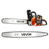 VEVOR Gas Powered Chainsaw 20 & 22 Inch 62CC 3.8HP 2 Stroke Engine Saw, for Wood Cutting, Tree Trimming & Land Clearing, Throttle-Synced Choke, Power Chain Saw with Non-Slip Handle & Dual Tanks