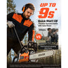 VEVOR Gas Powered Chainsaw 16 Inch 40CC 1.75HP 2 Stroke Engine Gas Chainsaw, for Wood Cutting, Tree Trimming & Land Clearing, Throttle-Synced Choke, Power Chain Saw with Non-Slip Handle & Dual Tanks