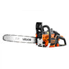 VEVOR Gas Powered Chainsaw 16 Inch 40CC 1.75HP 2 Stroke Engine Gas Chainsaw, for Wood Cutting, Tree Trimming & Land Clearing, Throttle-Synced Choke, Power Chain Saw with Non-Slip Handle & Dual Tanks