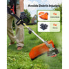 VEVOR Gas Hedge Trimmer, 2 Cycle Gas Power Handheld Hedge Trimmer, 4-in-1 26cc Weed Eater with Protective Gear Set, Includes Hedge and String Trimmer, Edger, Brush Cutter, for Trimming Shrubs & Bushes