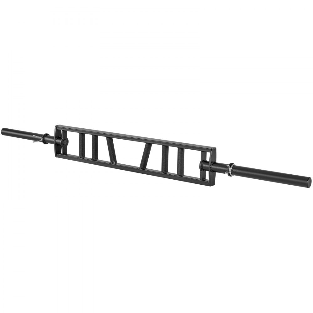 VEVOR Multi-Grip Barbell, 2-inch 3 Positions Swiss Bar, 550 LBS Capacity Heavy Duty Swiss Barbell Training Equipment, with 2 Collars and Knurled Grips, for Home Gym, Support Pressing, Lifting Curls