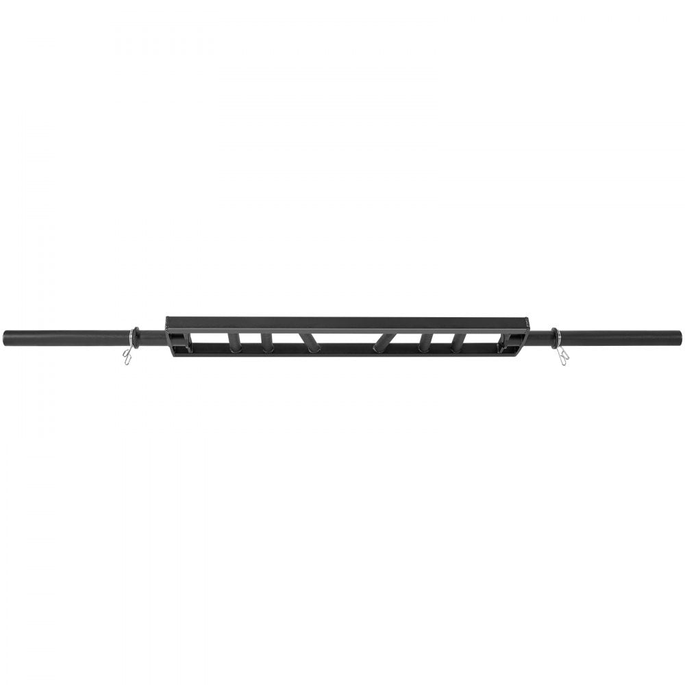VEVOR Multi-Grip Barbell, 2-inch 3 Positions Swiss Bar, 550 LBS Capacity Heavy Duty Swiss Barbell Training Equipment, with 2 Collars and Knurled Grips, for Home Gym, Support Pressing, Lifting Curls