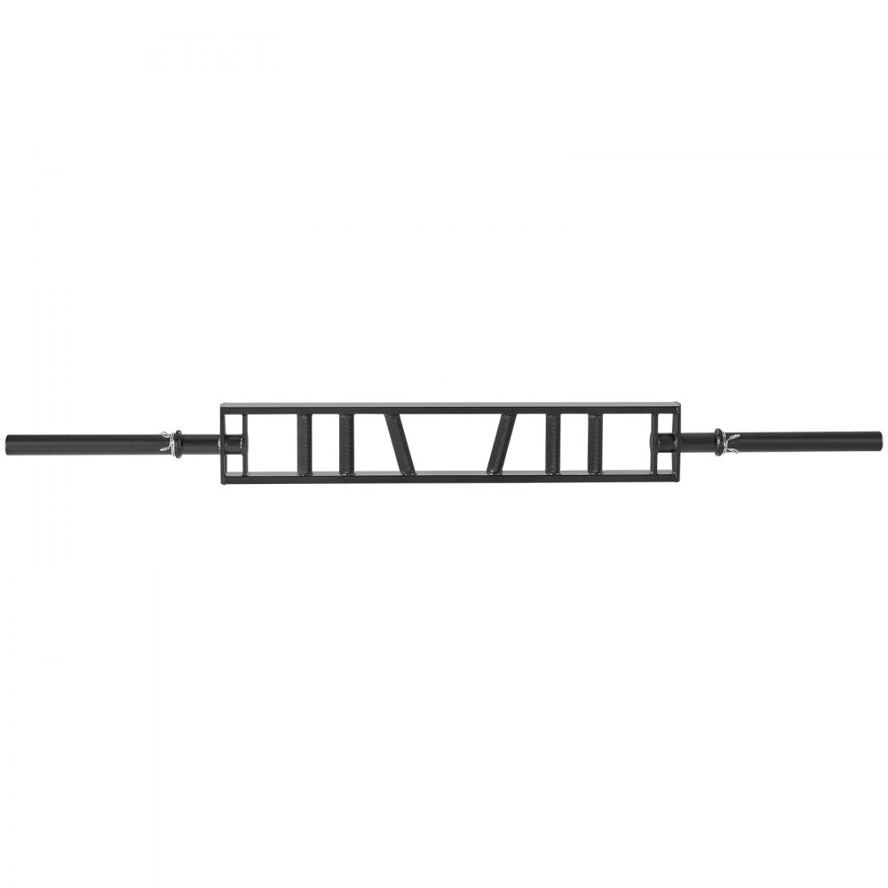 VEVOR Multi-Grip Barbell, 2-inch 3 Positions Swiss Bar, 550 LBS Capacity Heavy Duty Swiss Barbell Training Equipment, with 2 Collars and Knurled Grips, for Home Gym, Support Pressing, Lifting Curls