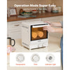 VEVOR Sublimation Oven Machine 13 Qt Fits 20oz Tumblers Convection Oven, for Sublimation Blank Tumblers, Mugs, Bowls, 360° Even Heating, with 50 Shrink Films, 1 Tape and 2 Heat-Resistant Gloves
