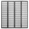 VEVOR Room Divider, 4 Panel Japanese Room Divider, Wood Folding Privacy Screen Indoor, Japanese Partition Dividers Portable Decoration Screens, for Room Separation Home Office Restaurant & Bedroom