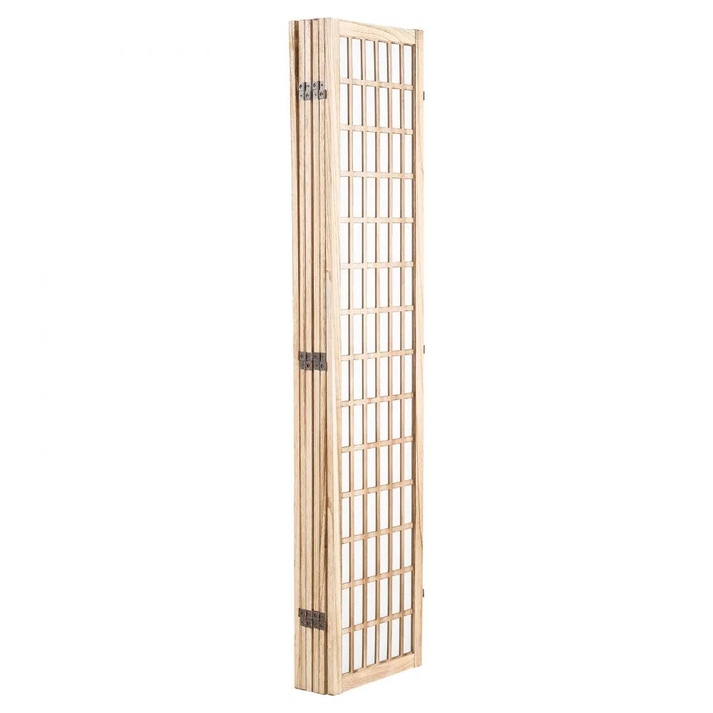 VEVOR Room Divider, 6 Panel Japanese Room Divider, Wood Folding Privacy Screen Indoor, Japanese Partition Dividers Portable Decoration Screens, for Room Separation Home Office Restaurant & Bedroom