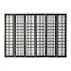 VEVOR Room Divider, 6 Panel Japanese Room Divider, Folding Privacy Screen Indoor, Portable Partition Dividers and Decoration Screens, for Room Separation, Home, Office, Restaurant & Bedroom (Black)