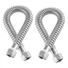 VEVOR Water Heater Kit, 18 Inch Length Water Heater Flex Connector, Waters Heaters Installation Kit with 3/4" FIP x 3/4" FIP Inlet & Outlet Connection for Bathroom, Kitchen, Laundry Room, Boiler Room
