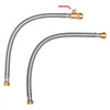 VEVOR Water Heater Kit, Push-Fit Valve Flexible Water Heater Connector with 3/4" FIP x 3/4" PTC Ball Valve, Stainless Steel Braided Waters Heaters Supply Line for Bathroom, Kitchen, Laundry Room