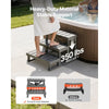 VEVOR Hot Tub Steps 3-Step Spa Stairs 27.5 in Wide Step Ladder Outdoor, 350 lbs Capacity, Sturdy HIPS Plastic, Non-Slip Foot Pads, Easy Assembly, Stable Access for Pool, RV, Home Patio and Backyard