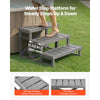 VEVOR Hot Tub Steps 3-Step Spa Stairs 27.5 in Wide Step Ladder Outdoor, 350 lbs Capacity, Sturdy HIPS Plastic, Non-Slip Foot Pads, Easy Assembly, Stable Access for Pool, RV, Home Patio and Backyard