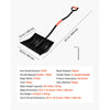 VEVOR Snow Shovel for Driveway, 17 in Wide Plastic Snow Shovel with D-shaped Handles & Aluminum Blade, Large Capacity Snowplow Shovels, Lightweight Snows Removal Tool for Garden Car Camping