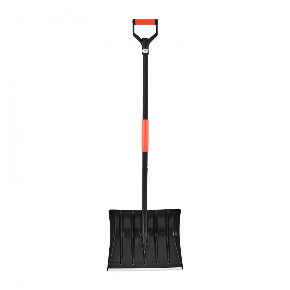 VEVOR Snow Shovel for Driveway, 17 in Wide Plastic Snow Shovel with D-shaped Handles & Aluminum Blade, Large Capacity Snowplow Shovels, Lightweight Snows Removal Tool for Garden Car Camping