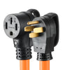 VEVOR 50 Amp 100 Feet RV Extension Cord, 125V/250V, Heavy Duty 6/3 + 8/1 Gauge STW RV Power Cord, NEMA 14-50P to NEMA 14-50R, with Power Indicator, Cord Organizer, 15A Adapter, for Camper Trailer