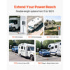 VEVOR RV extension cord length options graphic (15 to 100 ft)