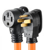VEVOR 50 Amp 75 Feet RV Extension Cord, 125V/250V 7500W, Heavy Duty 6/3 + 8/1 Gauge STW RV Power Cord, NEMA 14-50P to NEMA 14-50R, with Power Indicator, Cord Organizer, 15A Adapter, for Camper Trailer