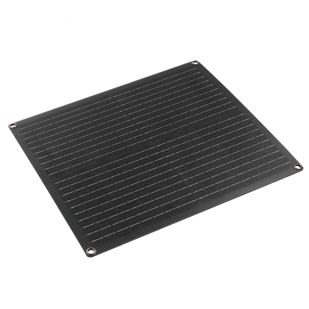 VEVOR 30W 12V Solar Panel Battery Charger, Solar Battery Trickle Charger Maintainer with Built-in Smart Controller & 3 Connection Cables, IP67 Waterproof Portable for RV Car Motorcycle Boat Van Camper
