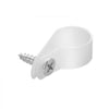 VEVOR R-Type Cable Clip, 0.51 in Wire Clamp, 100 Pack Nylon Screw Mounting Cord Fastener Clips with Screws, Electrical Grip Clip Wires Clamp, for Cable Management, Wire Organizer & Cord Holder(White)