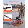 VEVOR Power Trowel, 34.8 inch Trowel Diameter Concrete Finishing Machine, 5.5HP Engine, 4 Blades, Adjustable Pitch, Gas-Powered Walk-Behind Cement Surface Finisher for Smooth Floors, Construction