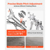VEVOR Power Trowel, 24 inch Concrete Finishing Machine with Float Pan, 7HP Kohler Engine, 4 Blades, Adjustable Pitch, Gas-Powered Walk-Behind Cement Surface Finisher for Smooth Floors, Construction