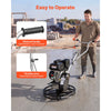 VEVOR Power Trowel, 24 inch Concrete Finishing Machine with Float Pan, 7HP Kohler Engine, 4 Blades, Adjustable Pitch, Gas-Powered Walk-Behind Cement Surface Finisher for Smooth Floors, Construction
