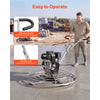 VEVOR Power Trowel, 46 inch Concrete Finishing Machine with Float Pan, 9.5HP Kohler Engine, 4 Blades, Adjustable Pitch, Gas-Powered Walk-Behind Cement Surface Finisher for Smooth Floors, Construction