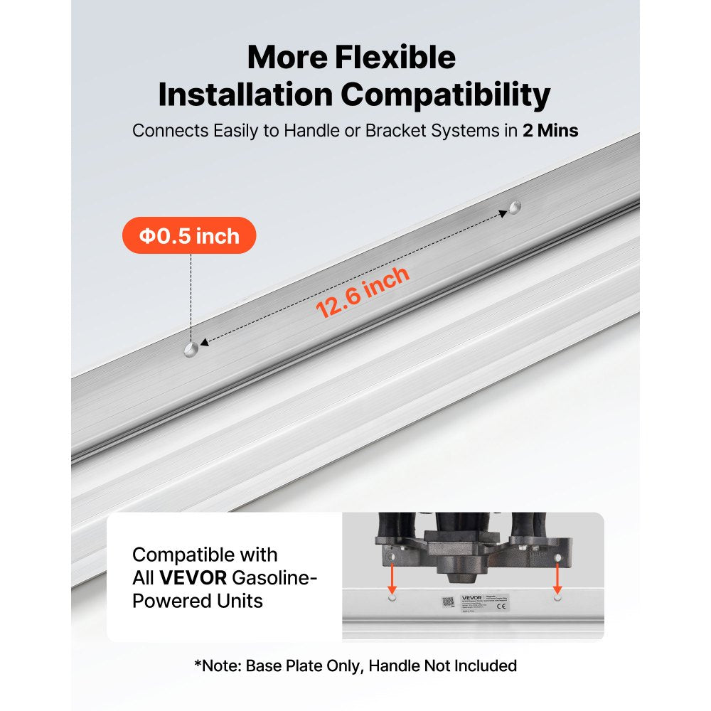 VEVOR Concrete Screed Blade 6 ft Length Aluminum Alloy Board Leveling Tool, 5.3 in Wide Straight Edge, Wide Coverage, Replacement Surface Leveler for Driveway, Patio, Sidewalk, Garage Floor Finishing
