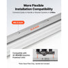 VEVOR Concrete Screed Blade 14 ft Length Aluminum Alloy Board Leveling Tool, 5.3 in Wide Straight Edge, Wide Coverage, Replacement Surface Leveler for Driveway, Patio, Sidewalk, Garage Floor Finishing