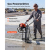 VEVOR Concrete Power Screed Gas-Powered Leveling Machine 1.16HP Engine, 4 Stroke Vibrating Screed, Flexible Shaft Drive, Adjustable Handle, Support Legs for Patio, Driveway, Floor Finishing, Jobsite