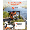 VEVOR Gas Powered Water Pump, 2 in, 132 GPM 7HP Semi Trash Water Transfer Pump Portable, Gasoline Engine with 25 ft Discharge Hose, Heavy Duty Frame, Cast Iron Impeller, for Irrigation, Ponds, Pools