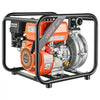 VEVOR Gas Powered Water Pump, 2 in, 128 GPM 6HP Semi Trash Water Transfer Pump Portable, Gasoline Engine with 25 ft Discharge Hose, Heavy Duty Frame, Cast Iron Impeller, for Irrigation, Ponds, Pools