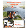 VEVOR Gas Powered Water Pump, 2 in, 142 GPM 7HP Semi Trash Water Transfer Pump Portable, Gasoline Engine with 25 ft Discharge Hose, Heavy Duty Frame, Cast Iron Impeller, for Irrigation, Ponds, Pools