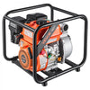VEVOR Gas Powered Water Pump, 2 in, 142 GPM 7HP Semi Trash Water Transfer Pump Portable, Gasoline Engine with 25 ft Discharge Hose, Heavy Duty Frame, Cast Iron Impeller, for Irrigation, Ponds, Pools