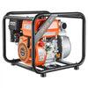 VEVOR Gas Powered Water Pump, 2 in, 142 GPM 7HP Semi Trash Water Transfer Pump Portable, Gasoline Engine with 25 ft Discharge Hose, Heavy Duty Frame, Cast Iron Impeller, for Irrigation, Ponds, Pools